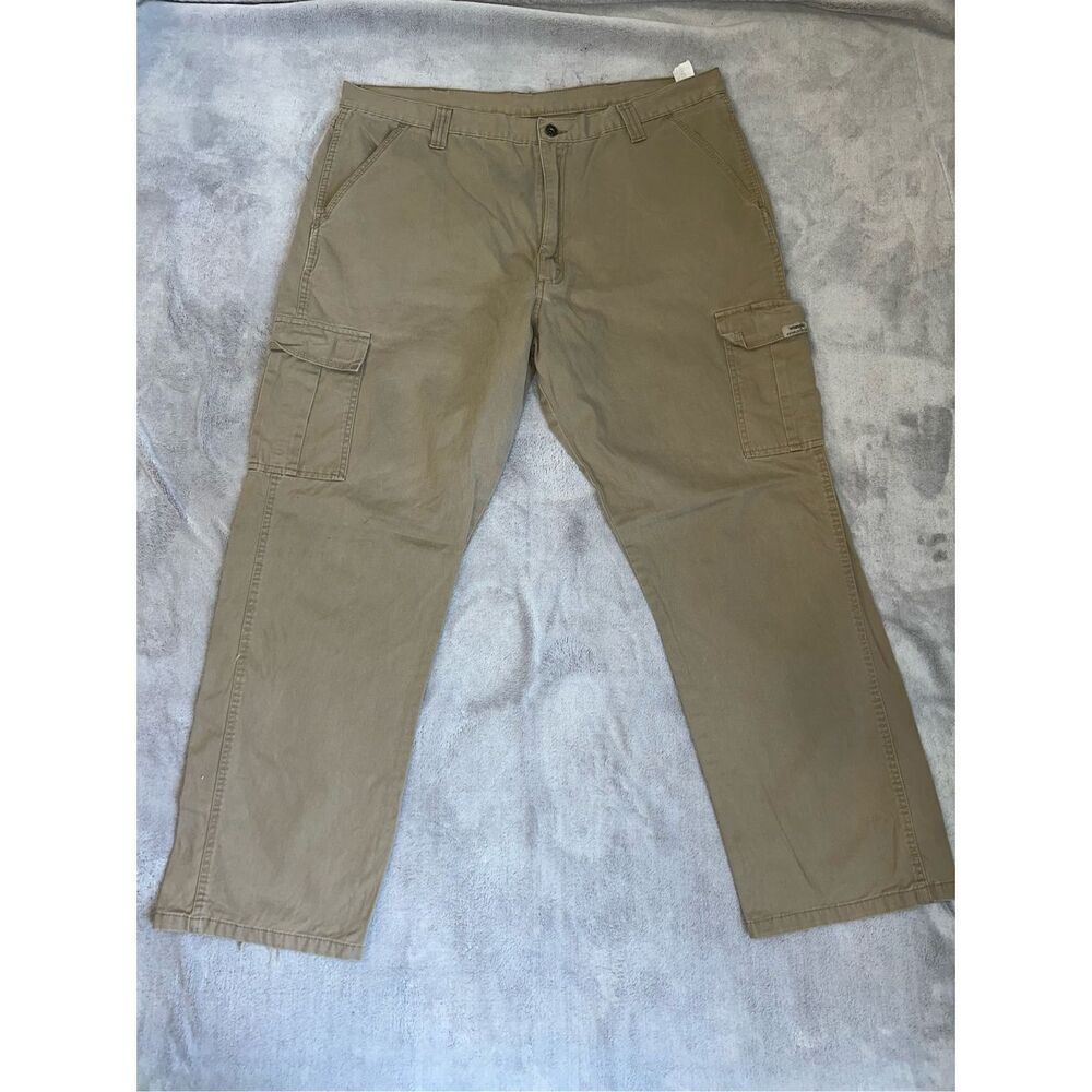 Wrangler Men’s Khaki Hiking Pants 40x30 Cotton Cargo
